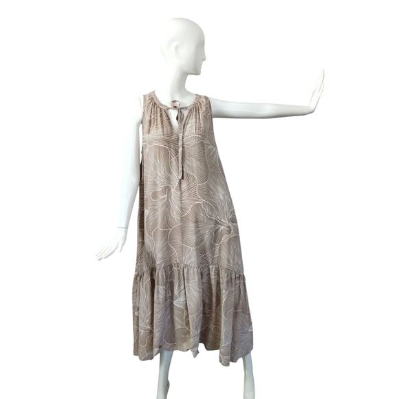 Prologue Womens Size XL Flowy Boho Summer Ruffled Resort Maxi Casual Beach Dress - Picture 7 of 12